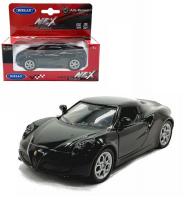 Welly Машинка Alfa Romeo 4C металл43676W-B черный